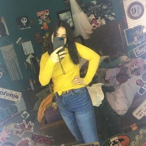 Mustard long sleeved shirt